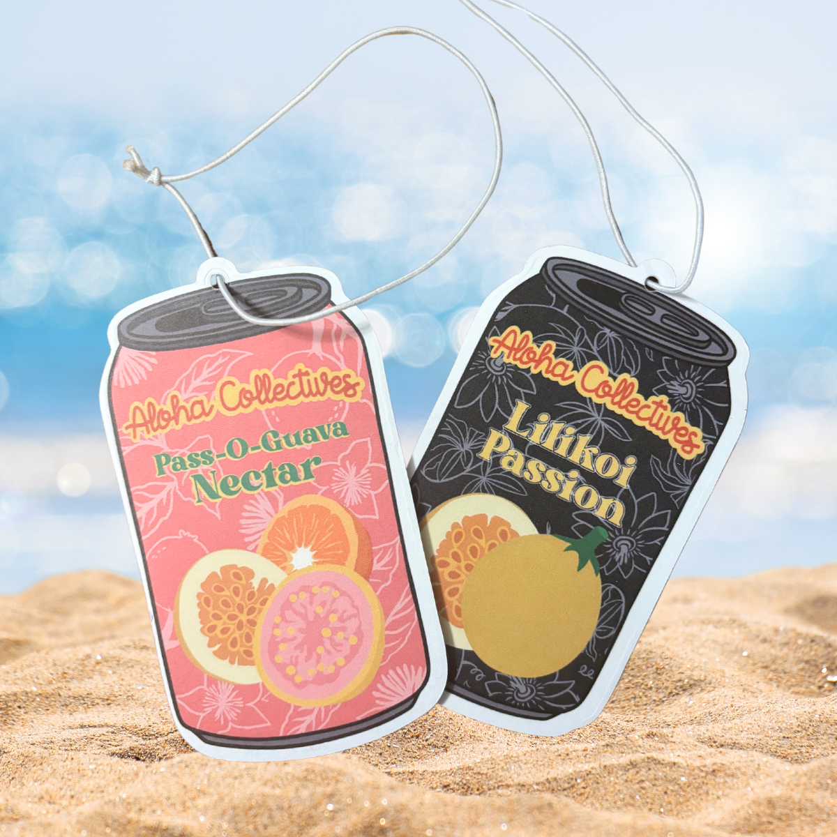 Tropical juice can, air freshener