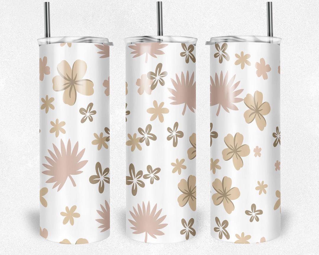 Blush Fan Palm Tumbler, 20oz