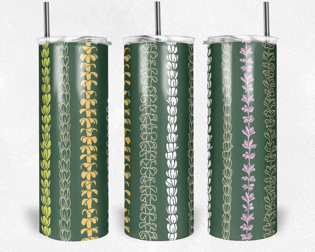 Multi Lei Green Tumbler, 20oz