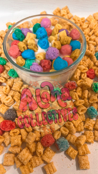 Crunch berries, cereal candle